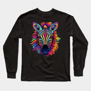 Zebra Smiling Long Sleeve T-Shirt